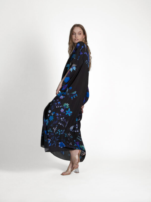 Unimoon siidist kaftan-kleit - Image 9