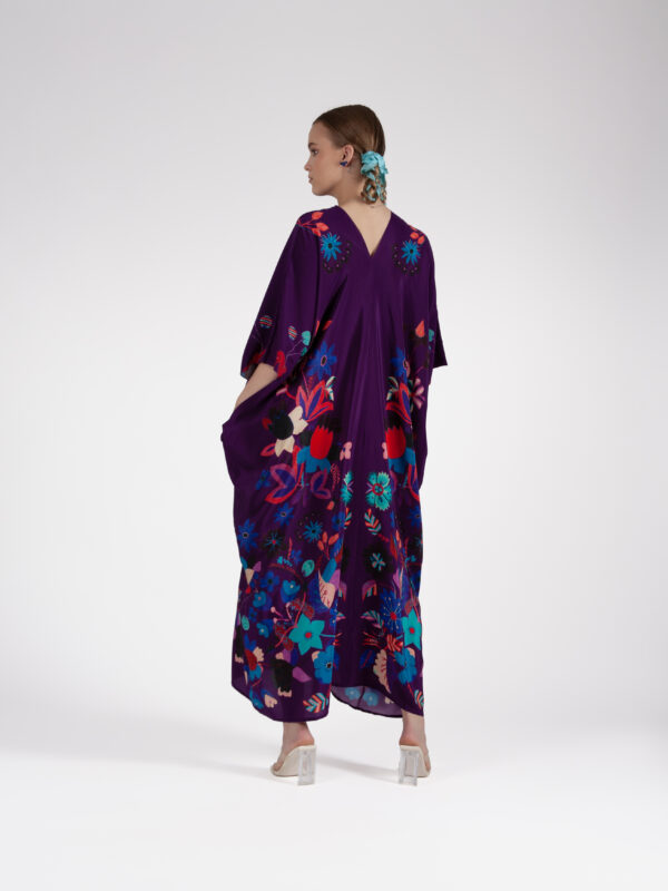 Unimoon siidist kaftan-kleit - Image 6