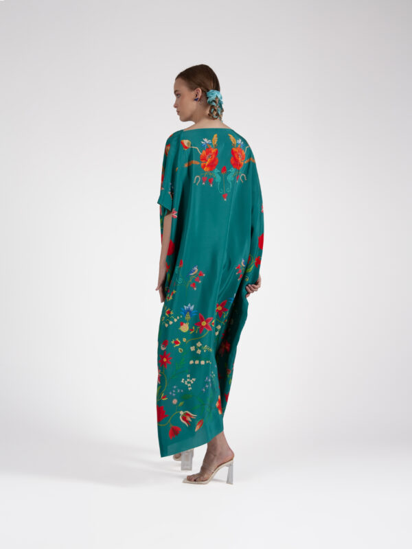 Unimoon siidist kaftan-kleit - Image 4