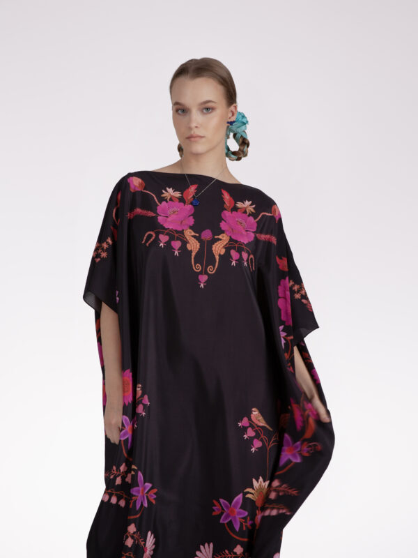 Unimoon siidist kaftan-kleit - Image 6