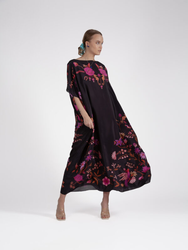 Unimoon siidist kaftan-kleit - Image 5