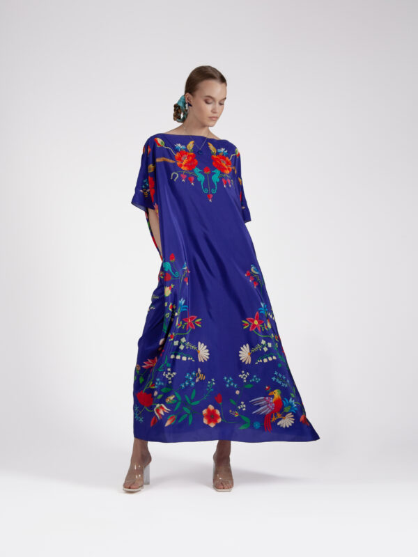 Unimoon siidist kaftan-kleit - Image 3