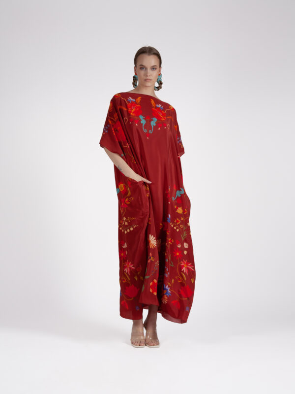 Unimoon siidist kaftan-kleit