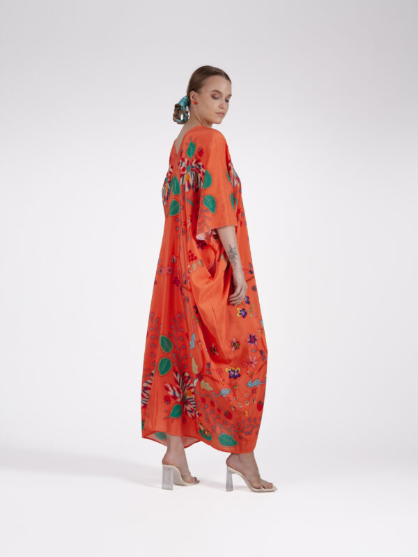 Unimoon siidist kaftan-kleit - Image 3