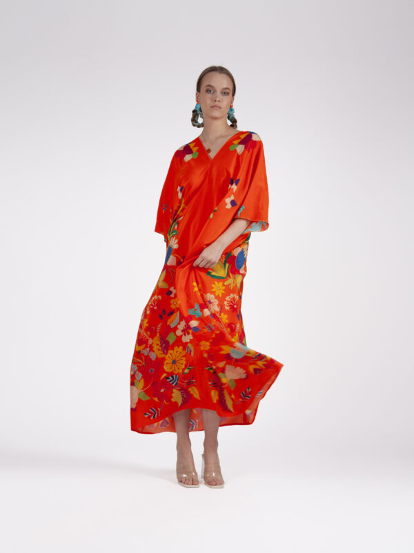 Unimoon siidist kaftan-kleit