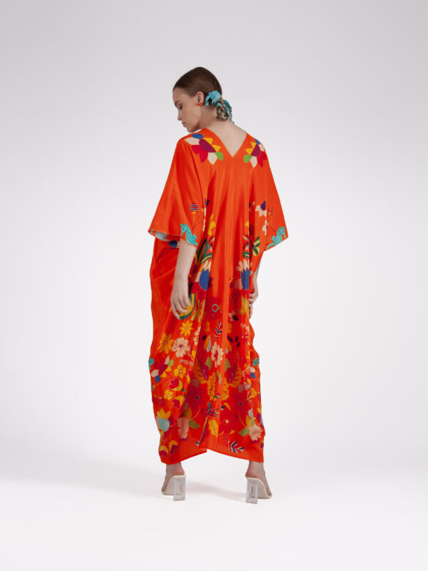 Unimoon siidist kaftan-kleit - Image 3