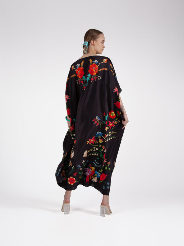 Unimoon siidist kaftan-kleit - Image 4