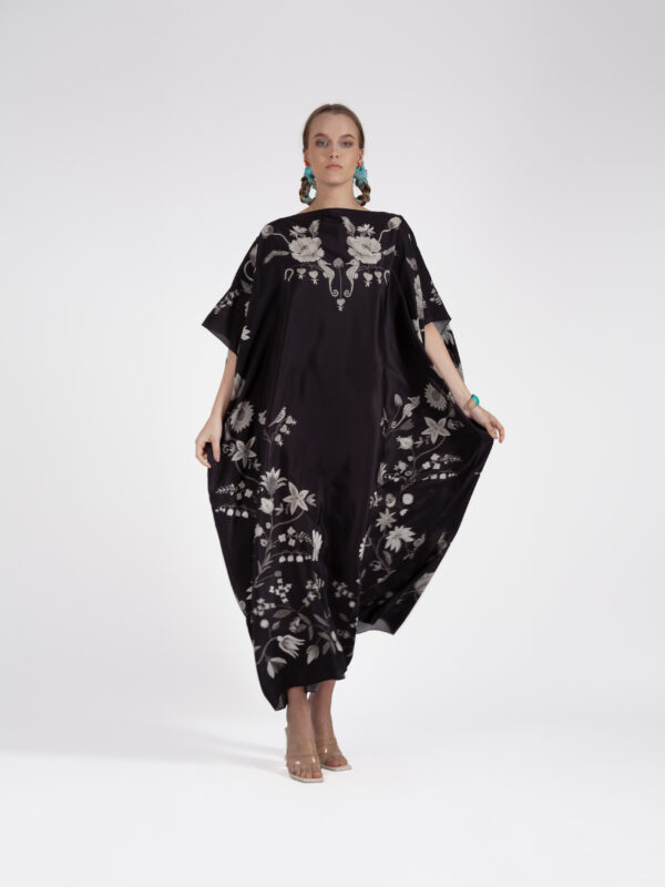 Unimoon siidist kaftan-kleit - Image 3