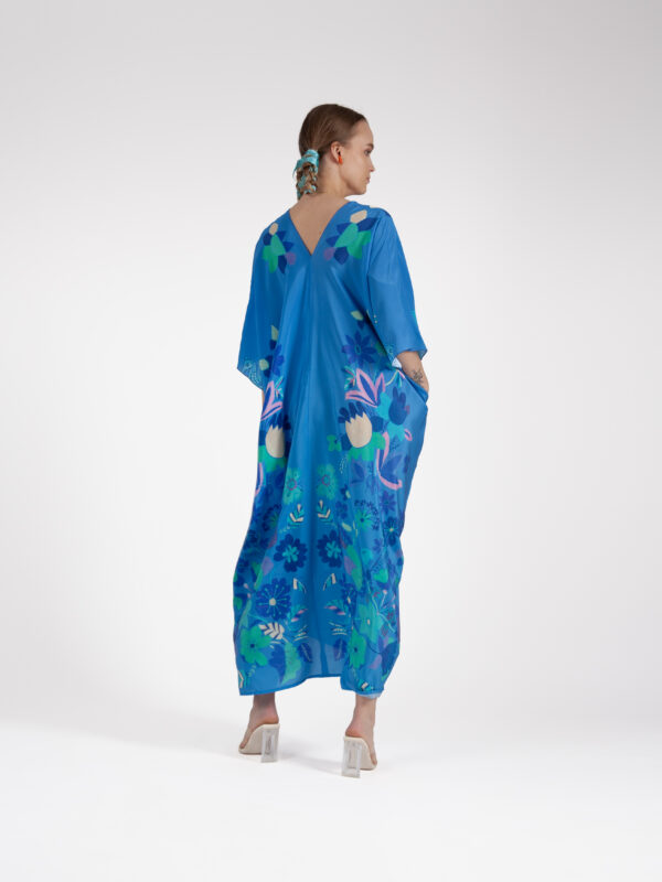Unimoon siidist kaftan-kleit - Image 3