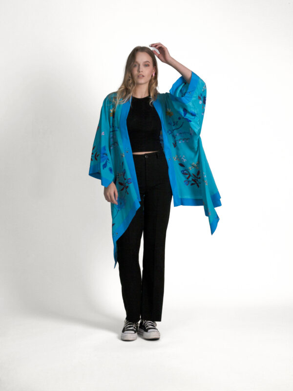 Unimoon siidist lühike kimono - Image 5