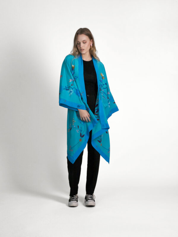 Unimoon siidist lühike kimono - Image 4