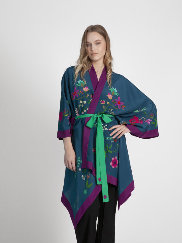 Unimoon siidist lühike kimono - Image 4