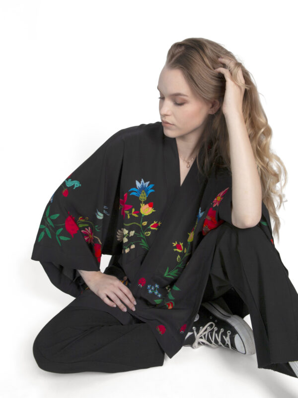 Unimoon siidist lühike kimono - Image 3