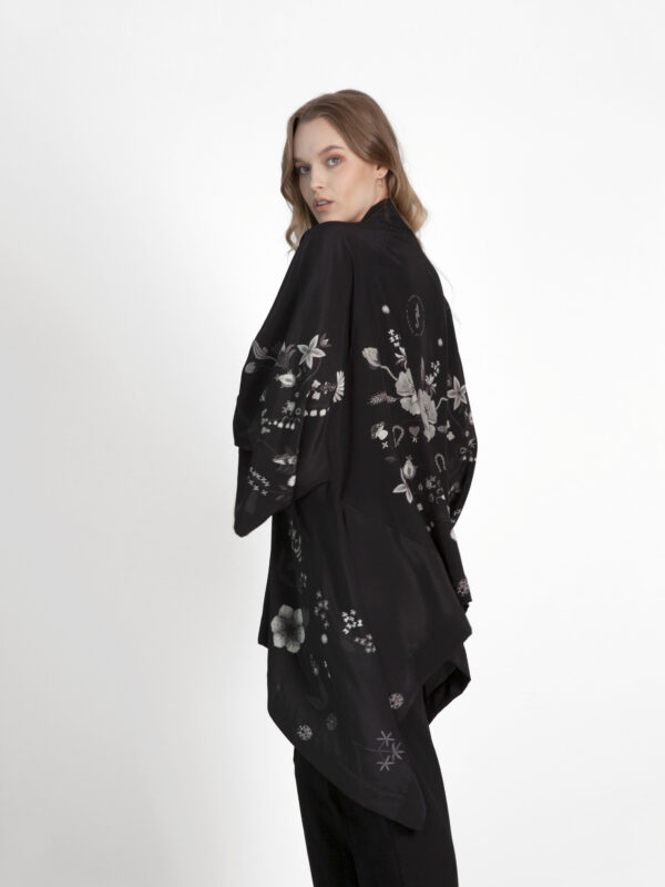 Unimoon siidist lühike kimono - Image 5