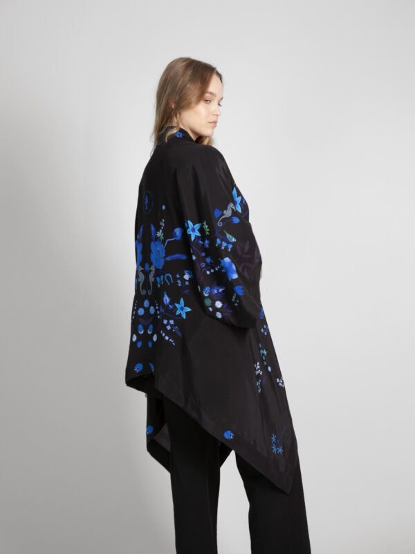 Unimoon siidist lühike kimono - Image 4