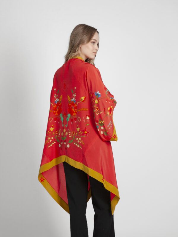 Unimoon Short Silk Kimono - Image 3