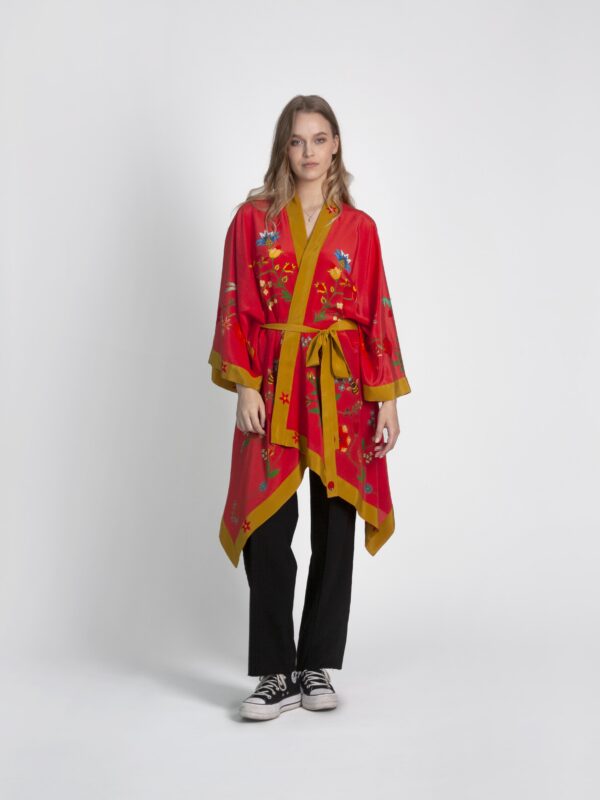 Unimoon siidist lühike kimono