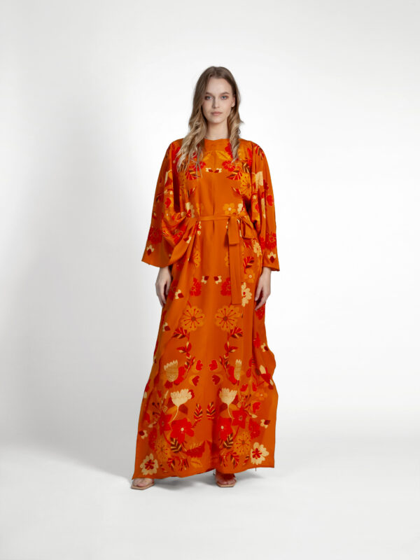 Unimoon siidist nahkhiir-kaftan