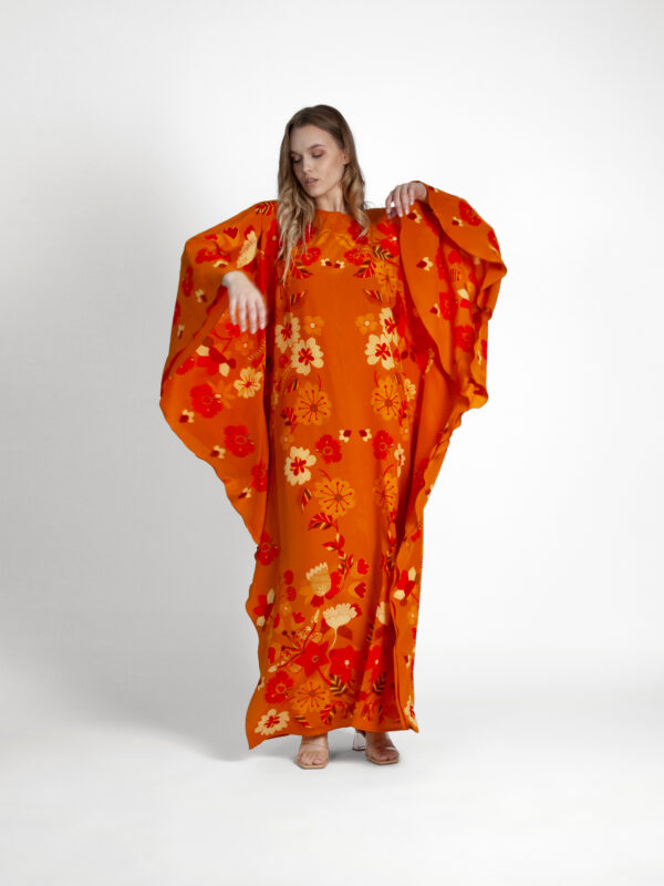 Unimoon siidist nahkhiir-kaftan - Image 4