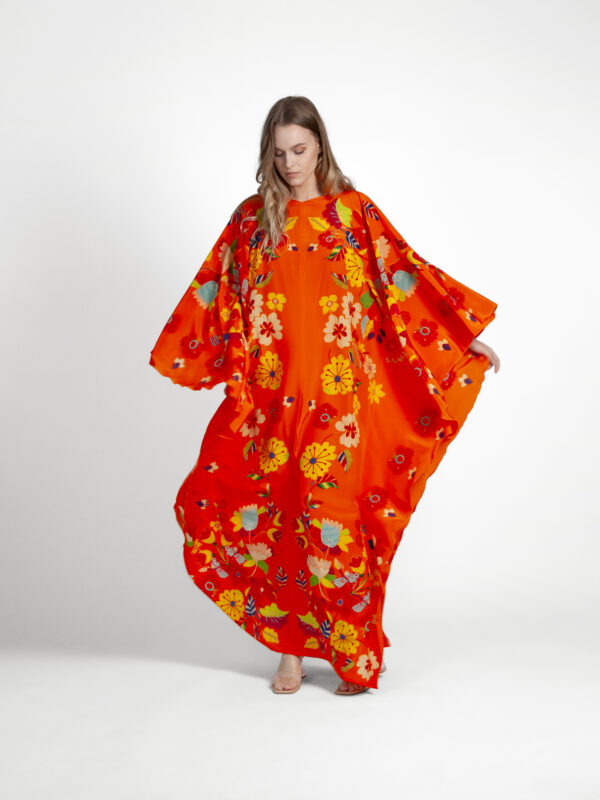 Unimoon siidist nahkhiir-kaftan - Image 6