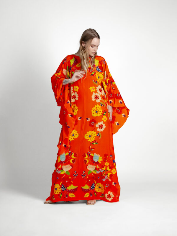 Unimoon siidist nahkhiir-kaftan - Image 5