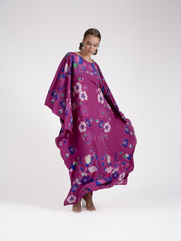 Unimoon siidist nahkhiir-kaftan - Image 6