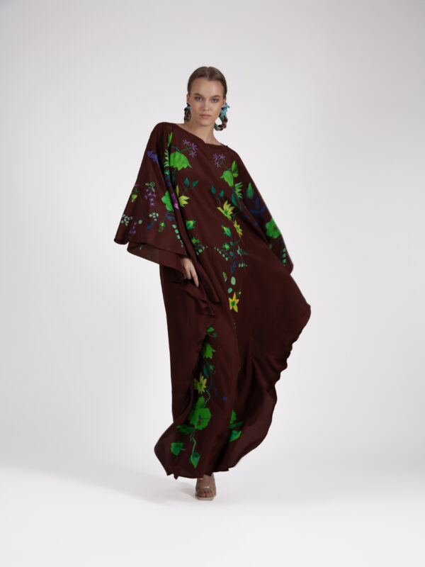 Unimoon siidist nahkhiir-kaftan - Image 6
