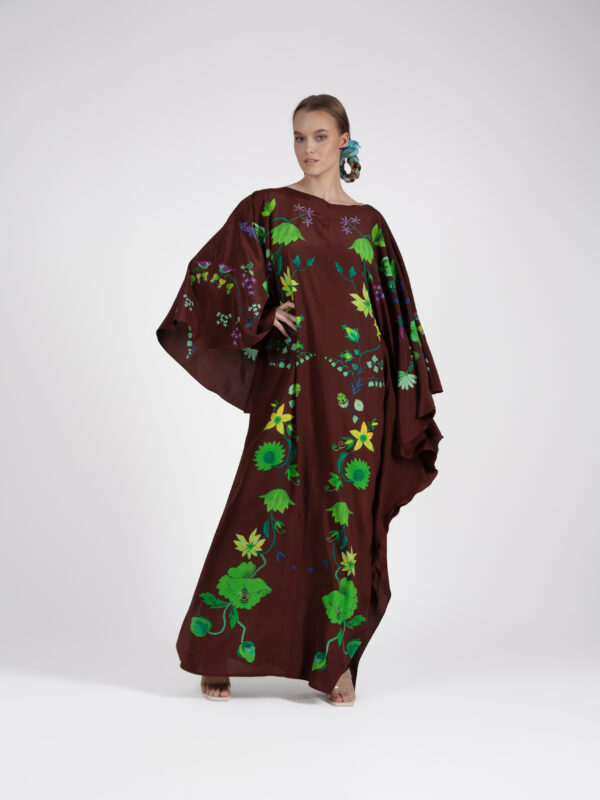 Unimoon siidist nahkhiir-kaftan - Image 5