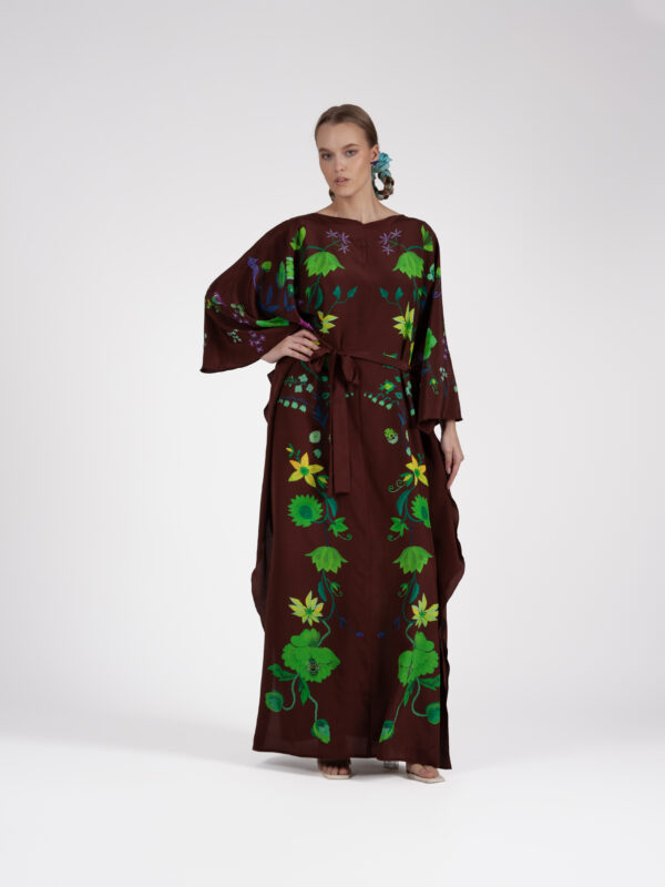 Unimoon siidist nahkhiir-kaftan - Image 3