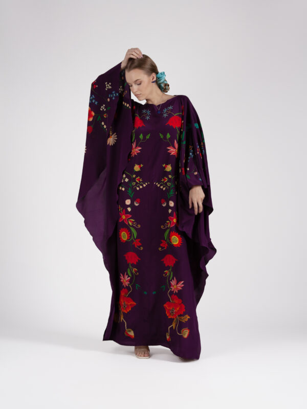 Unimoon siidist nahkhiir-kaftan - Image 9