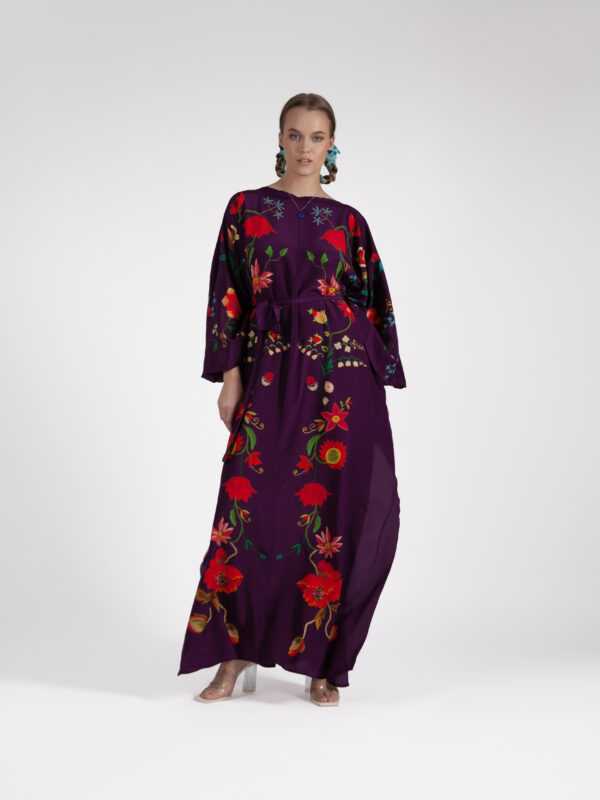 Unimoon siidist nahkhiir-kaftan - Image 7