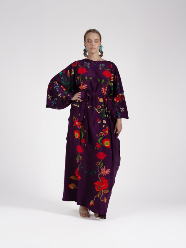 Unimoon siidist nahkhiir-kaftan - Image 6