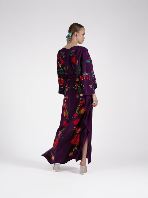 Unimoon siidist nahkhiir-kaftan - Image 4