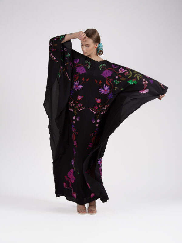 Unimoon siidist nahkhiir-kaftan - Image 5