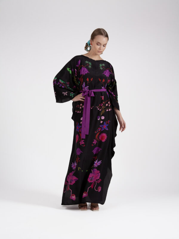 Unimoon siidist nahkhiir-kaftan - Image 7
