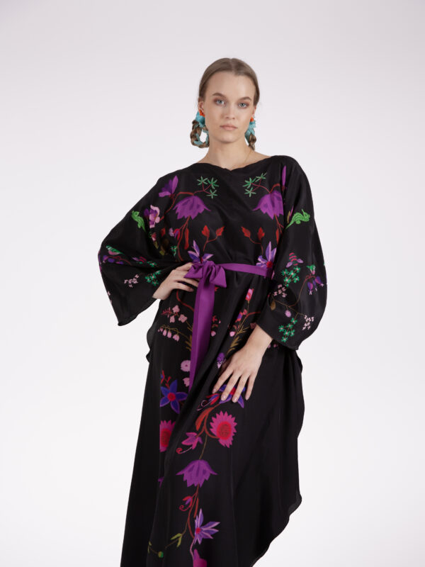Unimoon siidist nahkhiir-kaftan - Image 8