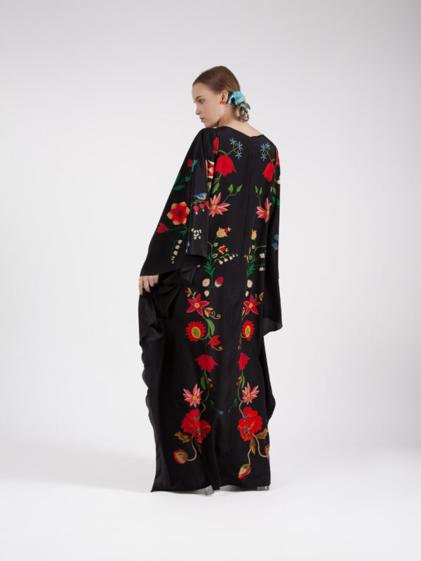 Unimoon siidist nahkhiir-kaftan - Image 4