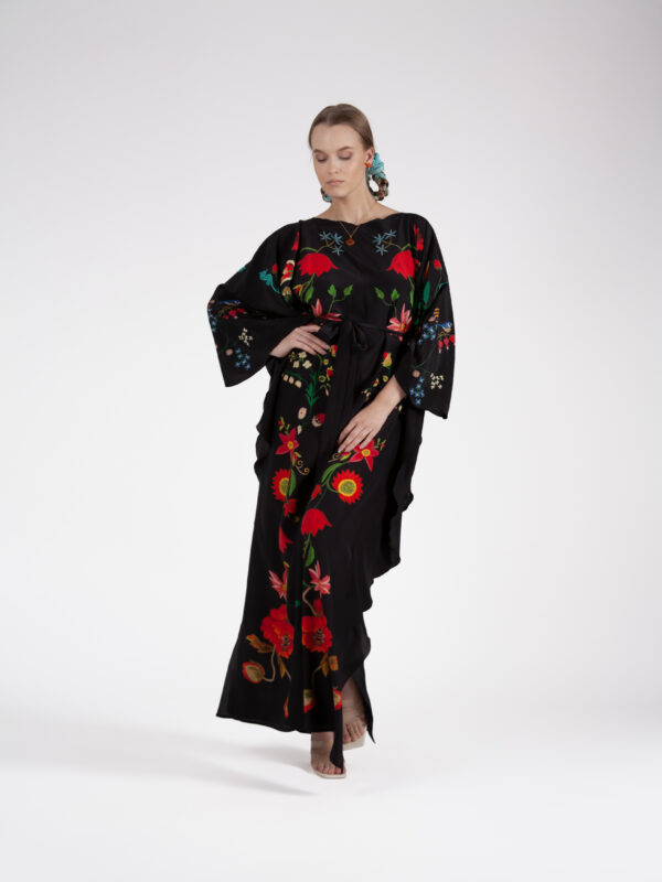 Unimoon siidist nahkhiir-kaftan - Image 3