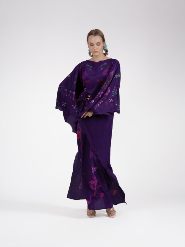 Unimoon siidist nahkhiir-kaftan