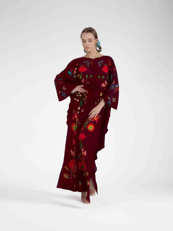 Unimoon Silk Batwing Kaftan - Image 3
