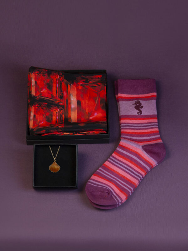 Kingikombo - siidrätik, ripats ja sokid