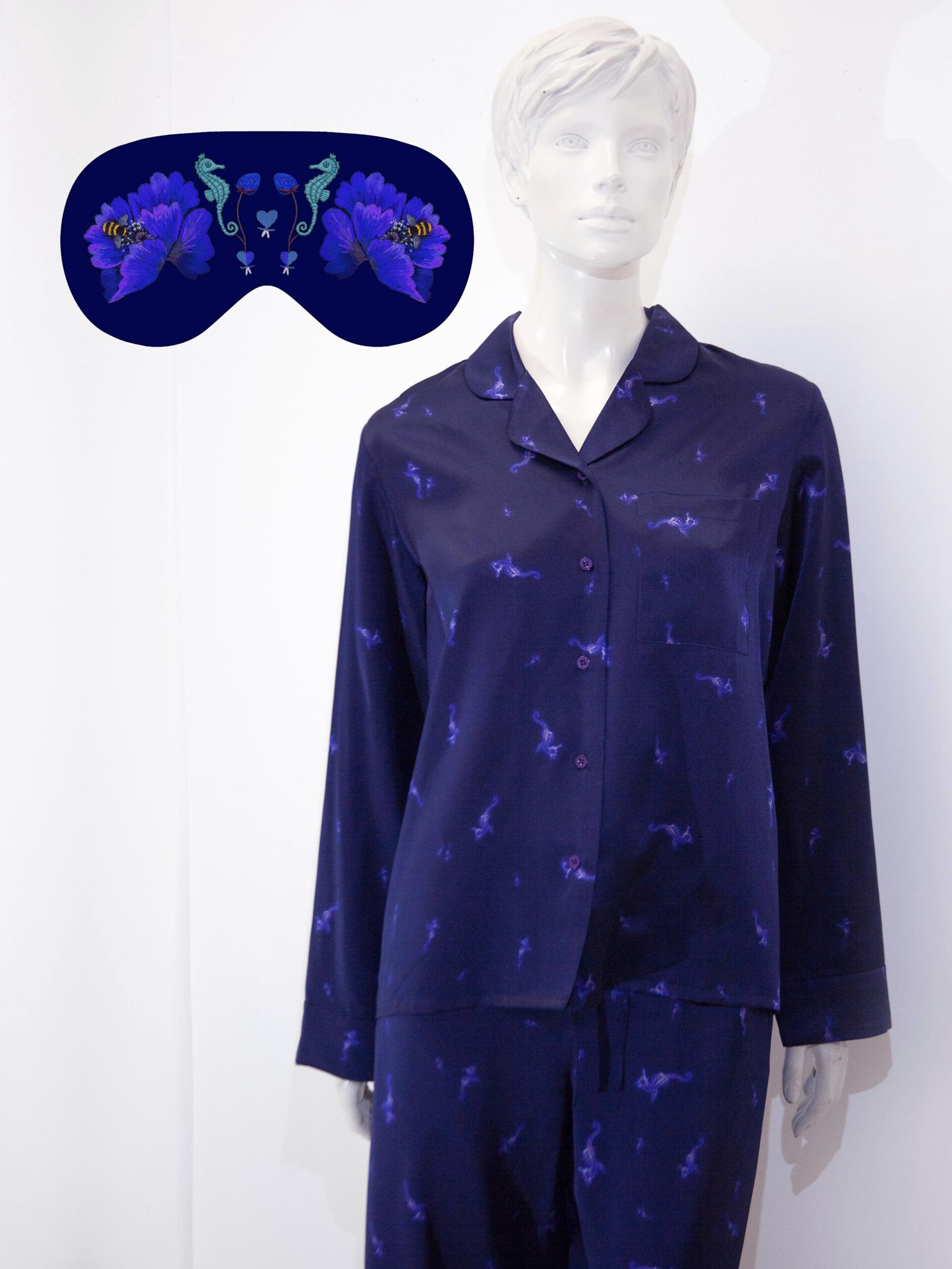 Hippo Couture siidist pidžaama kombo