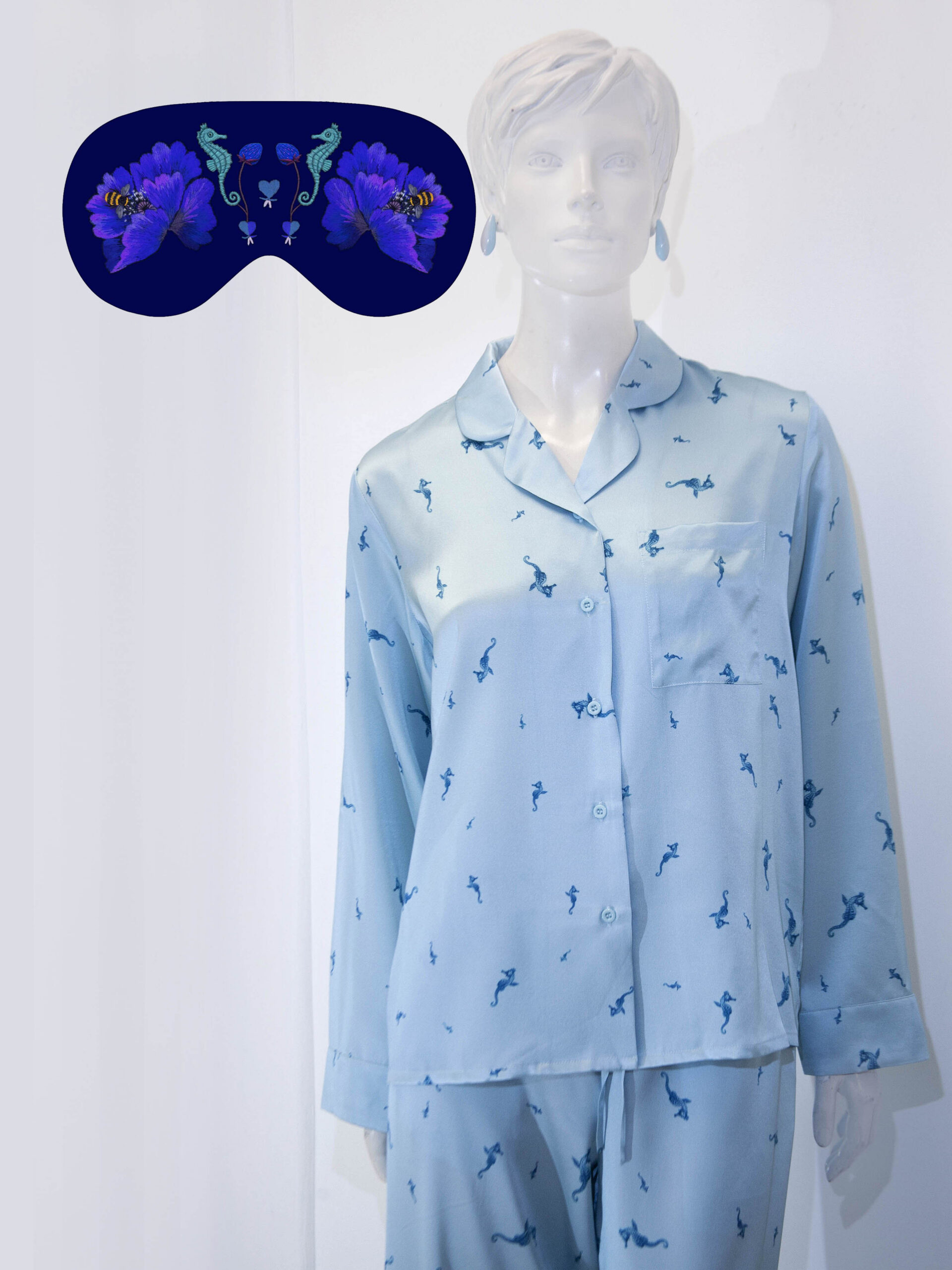 Hippo Couture siidist pidžaama kombo